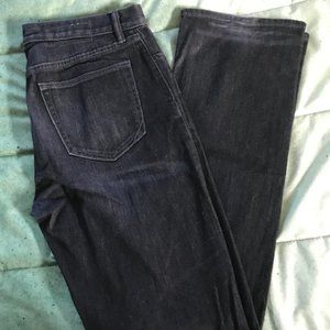 Banana Republic Men's Straight Jeans Black Distressed Denim 33Wx34L